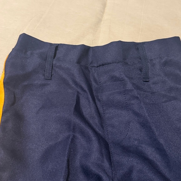 Spirit Halloween Police Navy Blue Pants with Yellow Stripe Small - Picture 6 of 6